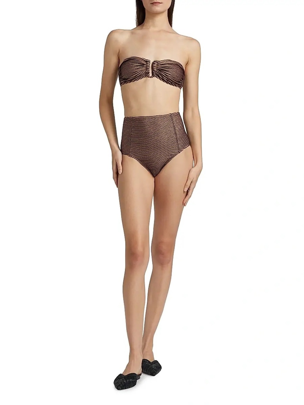 Ulla Johnson Zahara High-Waisted Bikini Bottom (Helios)